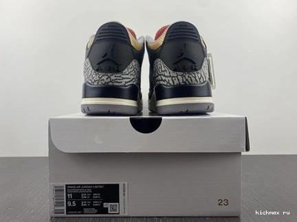 Rep Cement SoftTouch Gold Retro 3832 3 Black CK9246- Jordan 1014